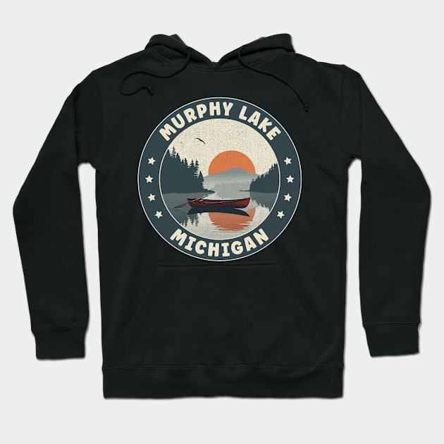 Murphy Lake Michigan Sunset Hoodie by turtlestart